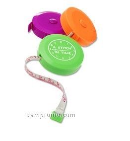 Round Retractable Tape Measure With Key Chain
