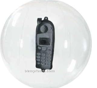 Transparent Color Beach Ball W/ Cellular Phone Shape