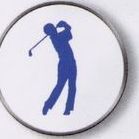 7/8" Stock Ball Markers (Male Golfer)