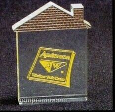 Acrylic Paperweight Up To 16 Square Inches / House 1