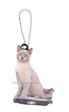 American Burmese Cat Zipper Pull