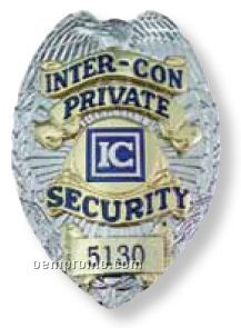 Security Badge W/ Safety Pin Attachment (2 1/2")