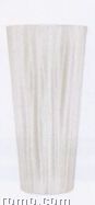 Straw White Medium Crystal Vase By Ingegerd Raman