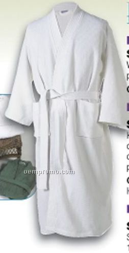 Economical One Size Fits All Waffle Weave Robe