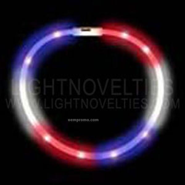 Red, White, & Blue Light Up Necklace