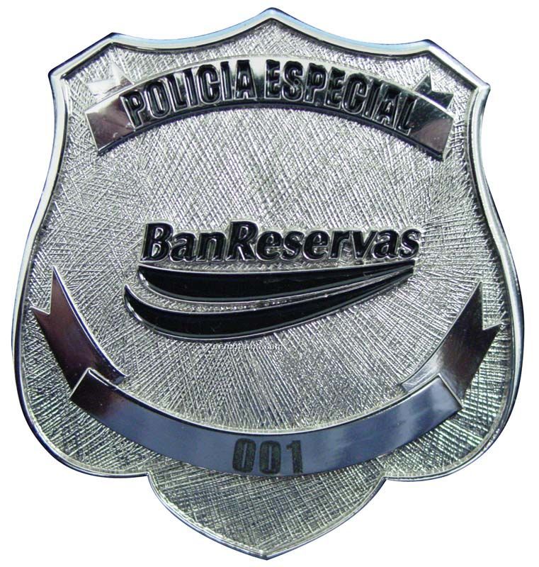 Security Badge W/ Safety Pin Attachment (2 3/4")