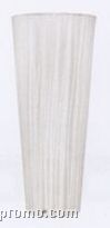 Straw White Large Crystal Vase By Ingegerd Raman