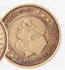 1-15/16" Bright Bronze 10 Ga. Die Struck Coins & Medallions
