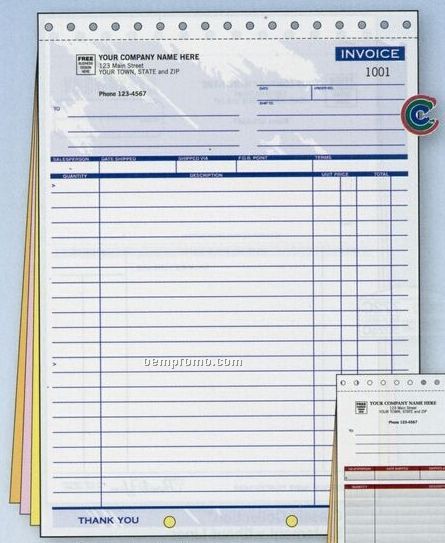 Classic Collection Large Invoice (2 Part)