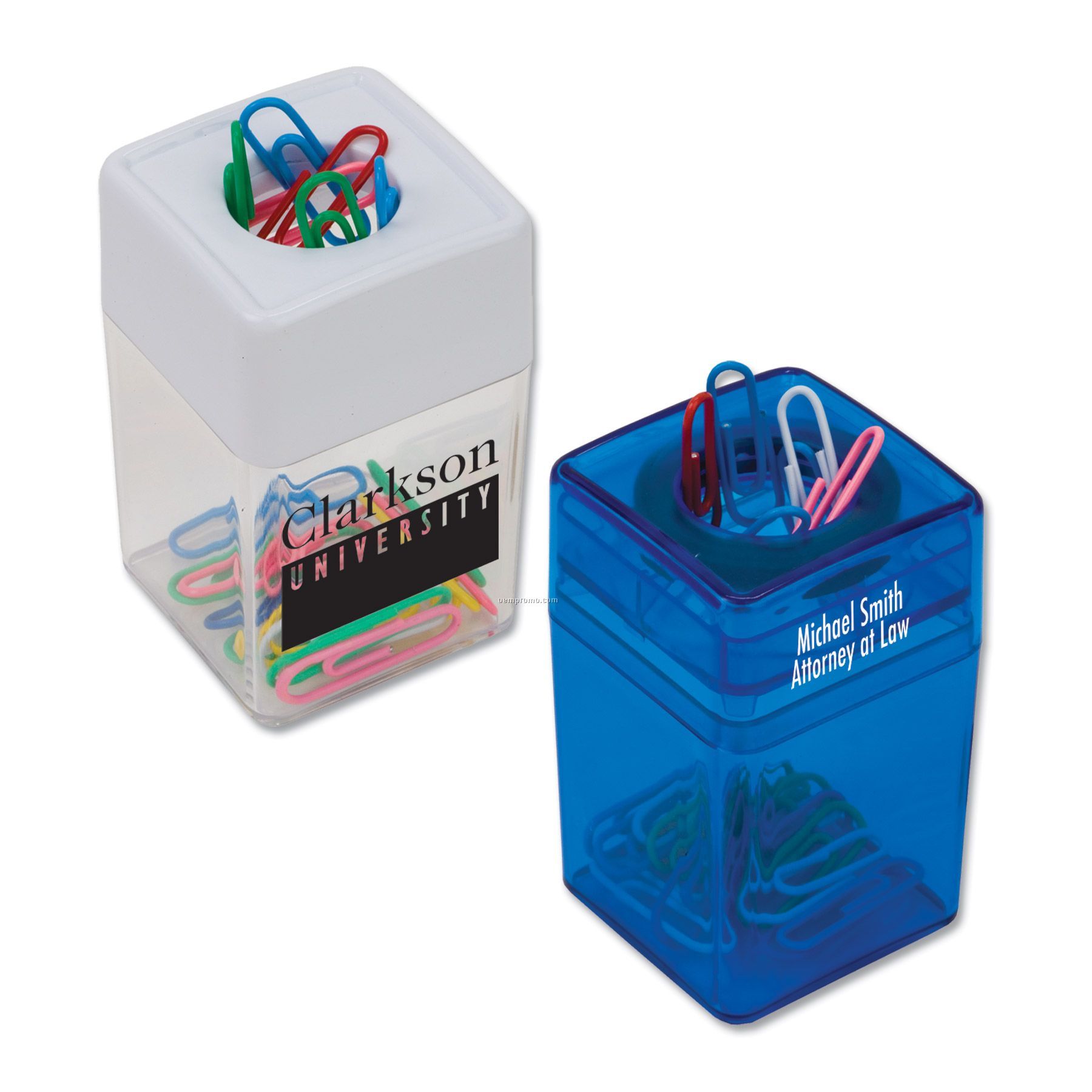 Paper Clip Holder W/ Assorted Paper Clips