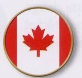 7/8" Stock Ball Markers (Canada Flag)