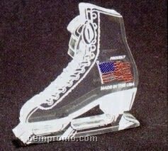 Acrylic Paperweight Up To 16 Square Inches / Ice Skate