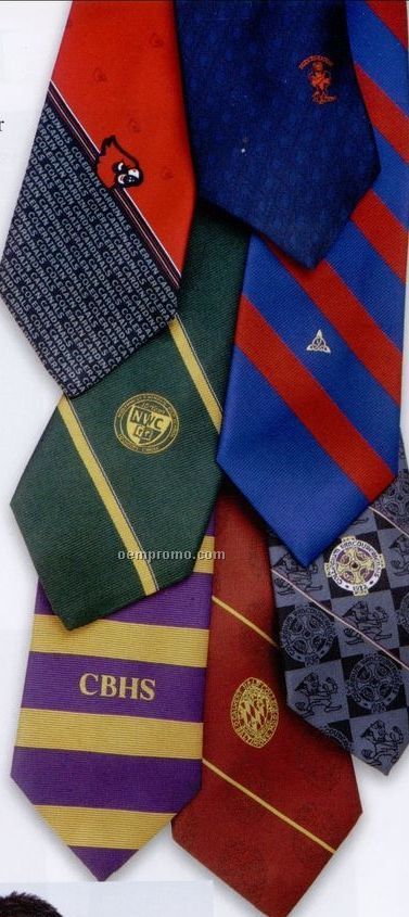 Custom Logo Woven Poly-silk Tie