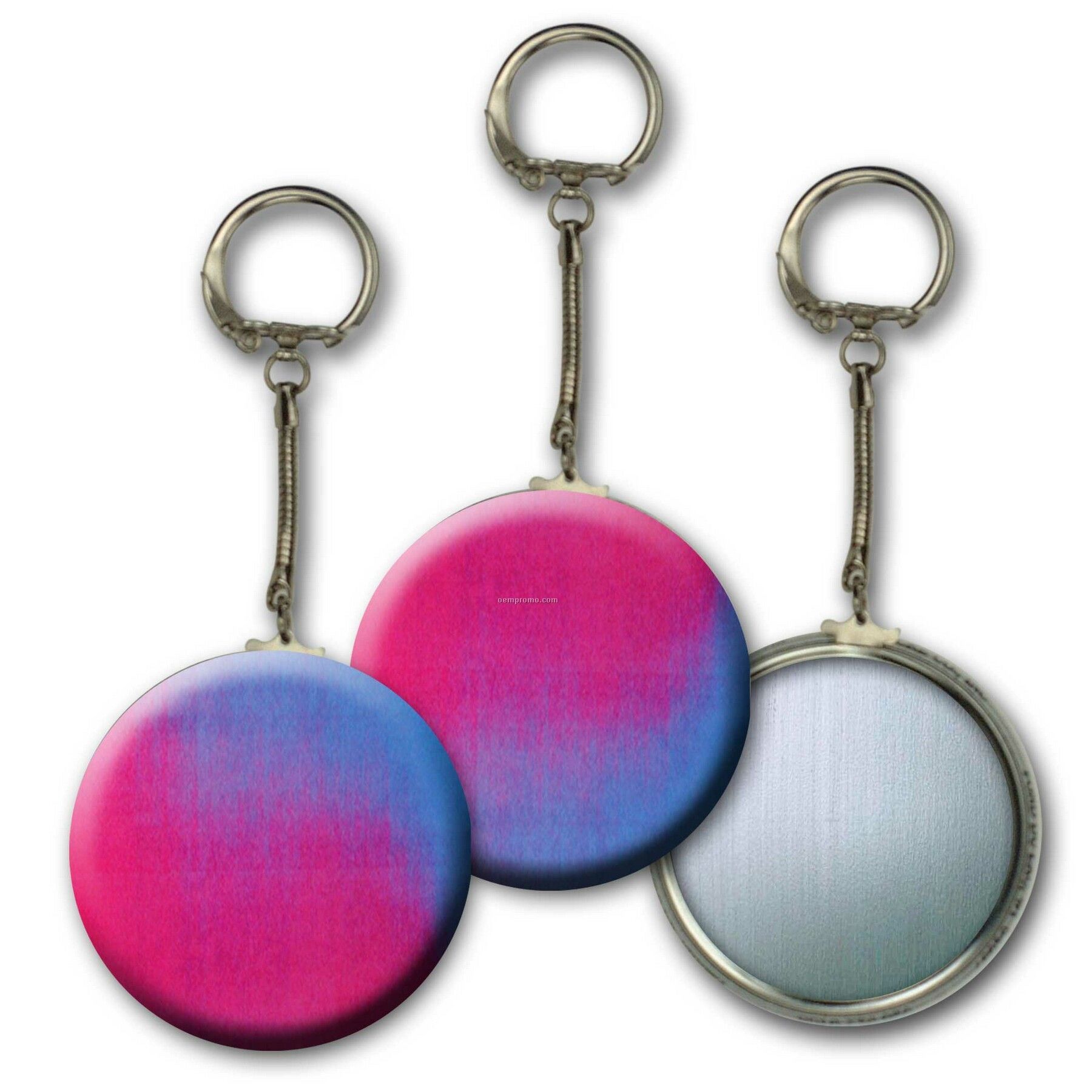 Metallic Key Chain W/3d Lenticular Changing Colors Effects (Blanks)