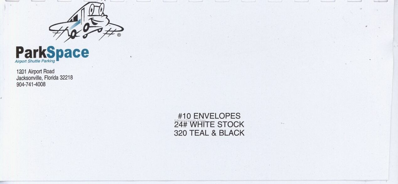White Wove #6-3/4, #9 & #10 Envelope (Black Ink)