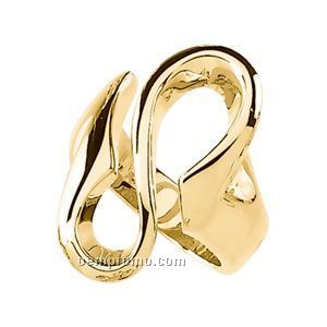 14ky 26-1/4mm Ladies' Metal Fashion Ring