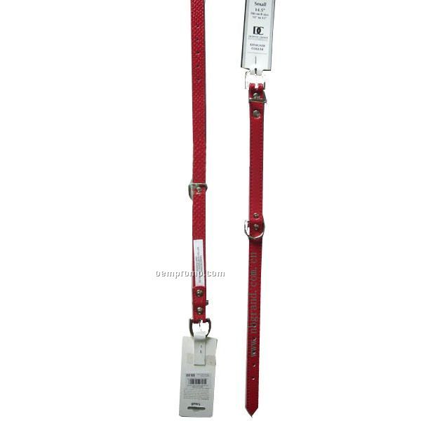Classic Dog Collar Red - S