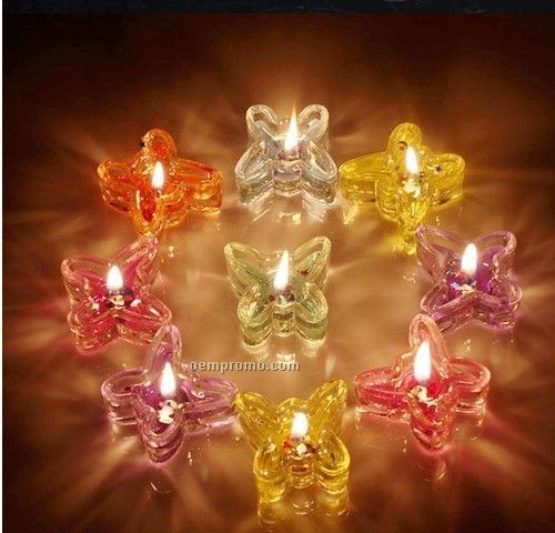 Colorful Butterfly Jelly Candle