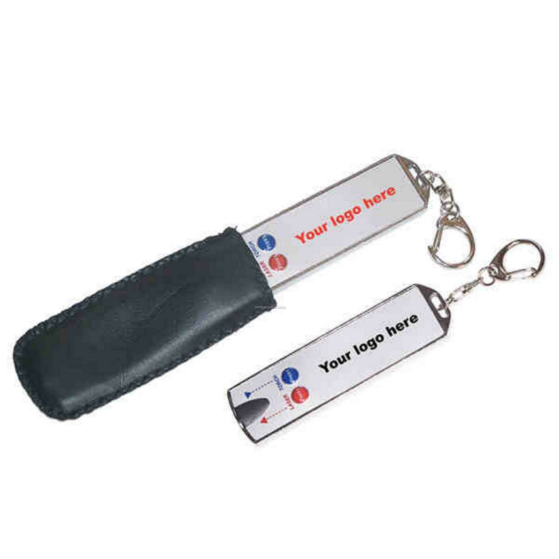 Compact Key Holder With Flashlight & Laser Pointer