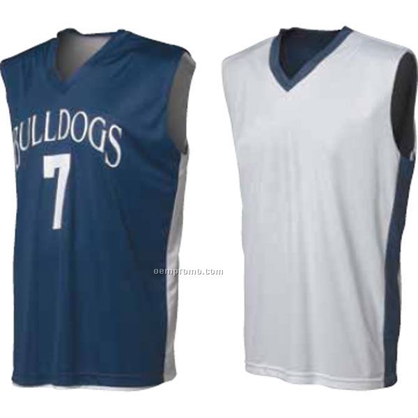 N2320 Reversible Moisture Management Muscle Youth Basketball Jersey