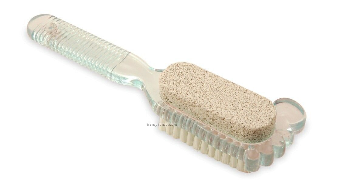Pumice Stone With Handle & Nail Brush