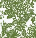 Butterfly Damask Green Pot Holder & Oven Mitt