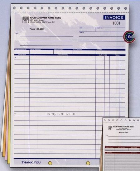 Color Collection Large Invoice (2 Part)