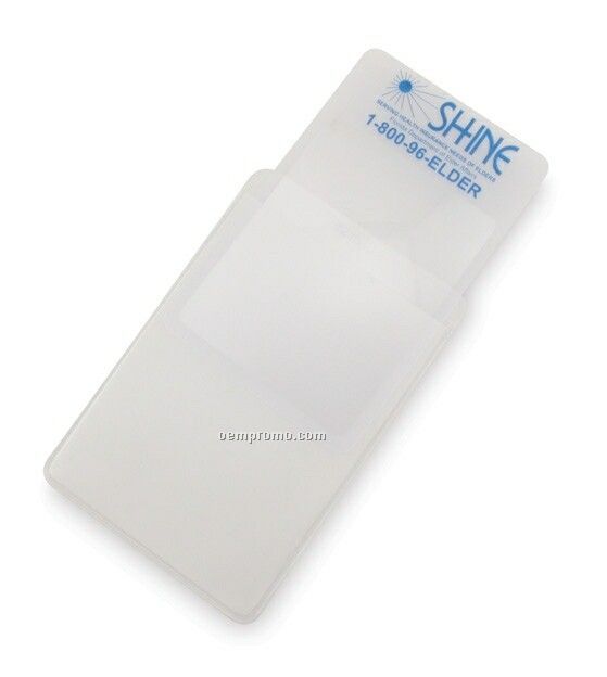 Credit Card Magnifying Lens W/ Sleeve