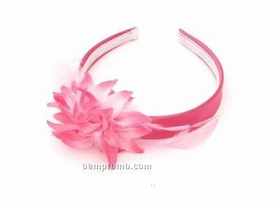 Hot Pink Chrysanthemum Headband
