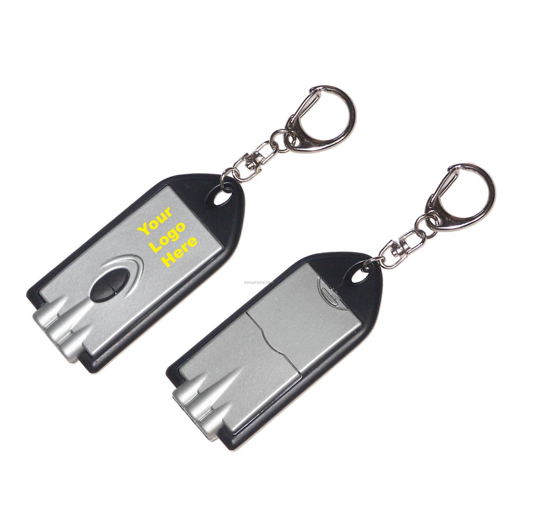 Laser Pointer And LED Dual Function Keychain