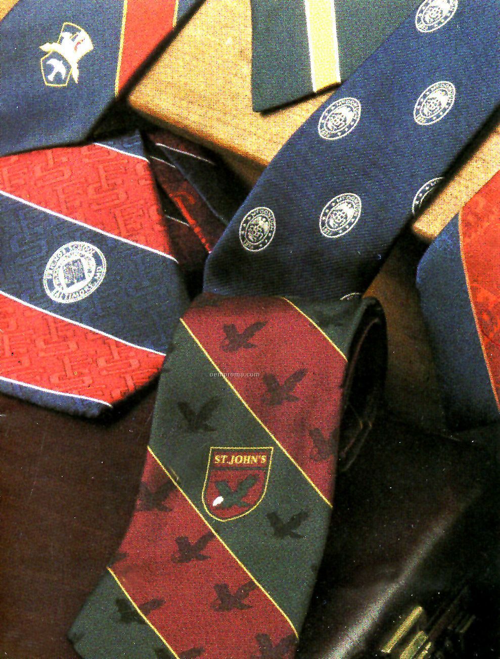 Prep School Custom Logo Printed Polyester Tie