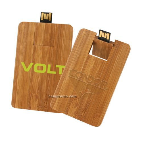 Sevilla Wood Credit Card USB Flash Drive (512mb)