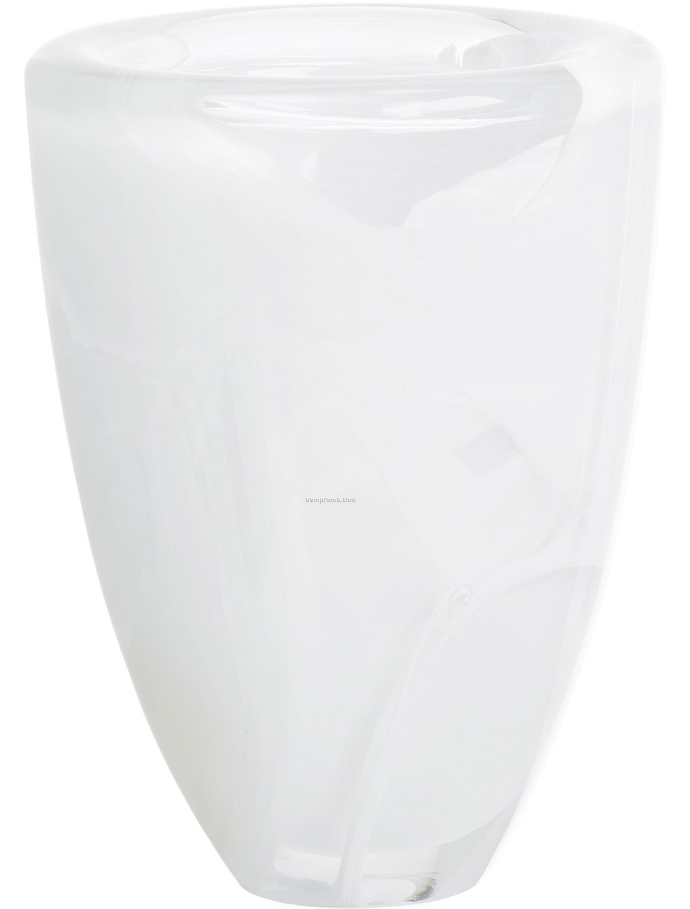 Atoll Marble Look Glass Vase By Anna Ehrner (White)