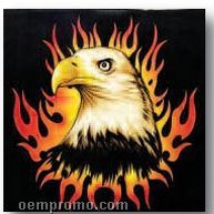 Flame Eagle Head 100% Cotton Imported Bandanna