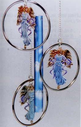 Multi Color 3 Ring Angel Wind Chime
