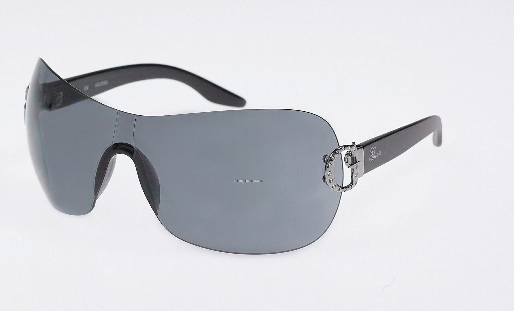 Black Guess Ladies Sunglasses W/ Silver