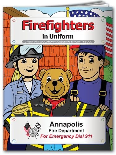 Fun Pack Coloring Book W/ Crayons - Firefighters In Uniform