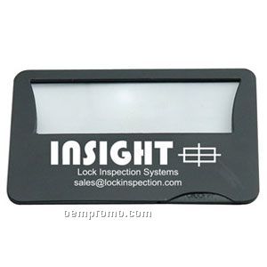 Light Up Magnifier Card - Black