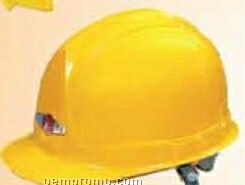 Plastic Costume Construction Helmet Hat W/ Visor & Chin Strap