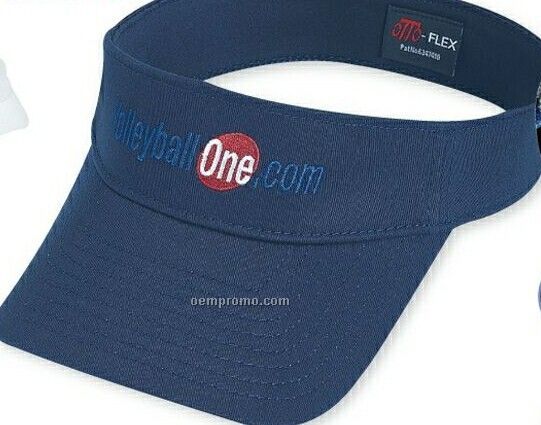 Solid Otto Flex Stretchable Brushed Cotton Twill Sun Visor