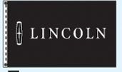 Standard Single Face Dealer Logo Spacewalker Flag (Lincoln)