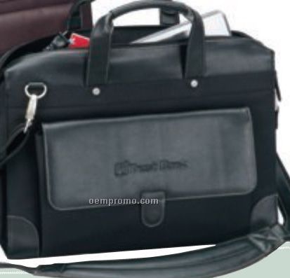 The Senator Computer Briefcase W/ Flap Open Pocket