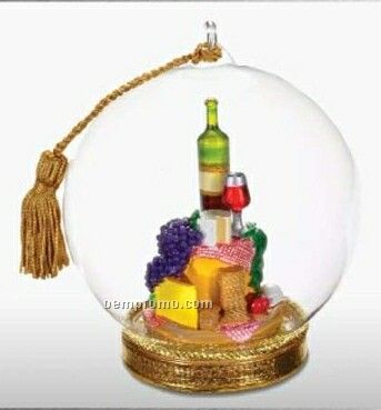 Wine & Cheese Memory Globe