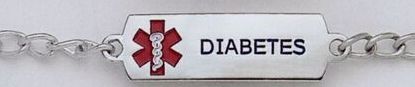 The Classic Diabetes Custom Id Bracelet With Logo