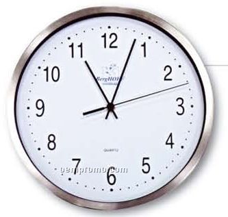 12" Stainless Steel Clock