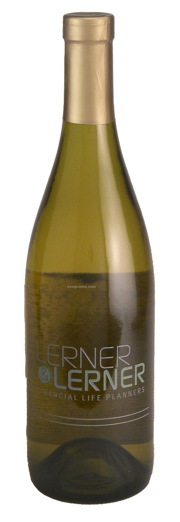 750ml Standard Chardonnay Wine Etched W/ 1 Color Fill