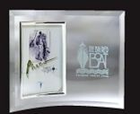 Jade Glass Vertical Beveled Edge Picture Frame- 5"X7" Photo