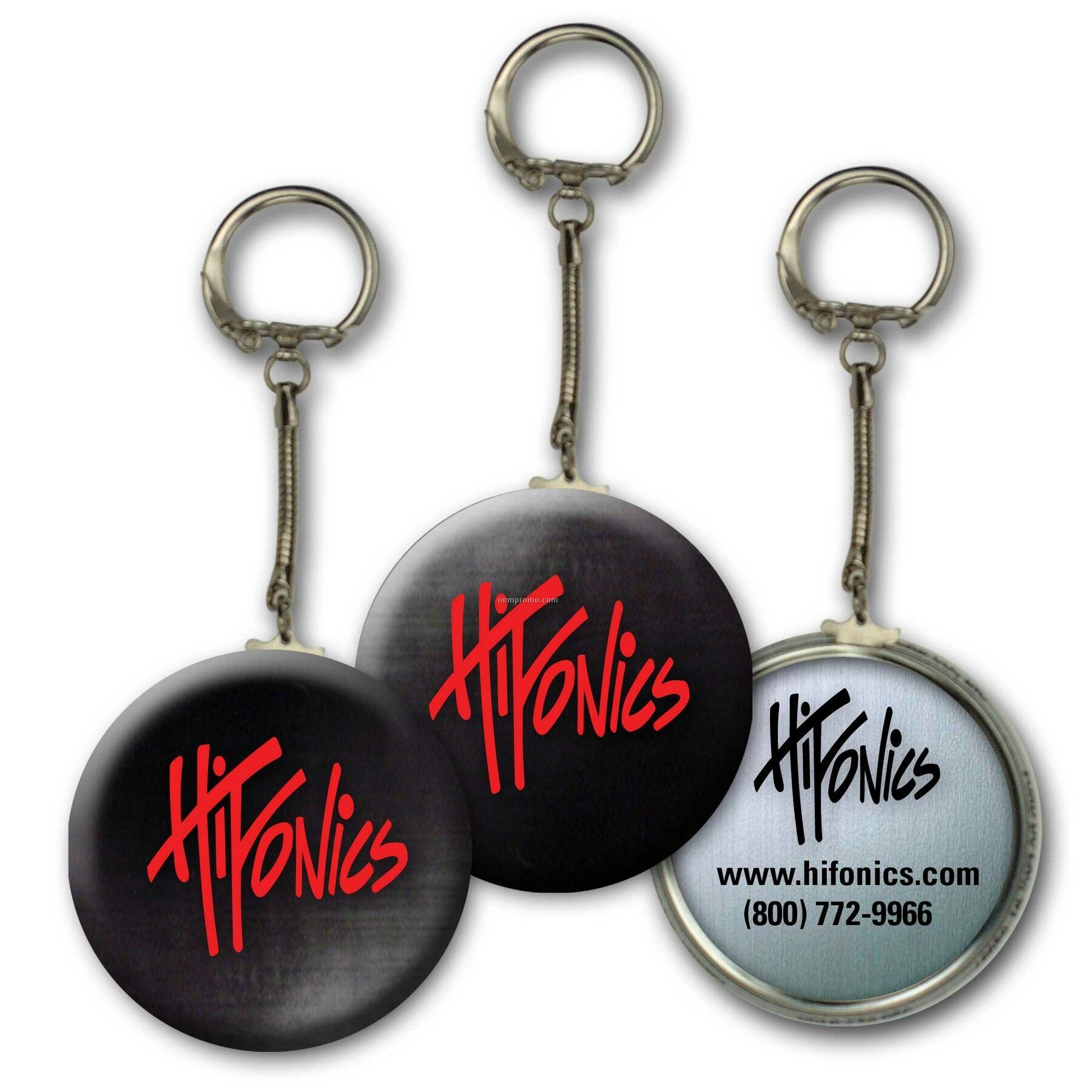 Metallic Key Chain W/3d Lenticular Changing Colors Effects (Custom)