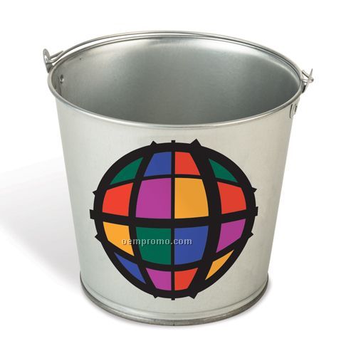 5 Quart Galvanized Pail With Decal