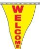 60' String Stock Pennants - Welcome - Red/Yellow
